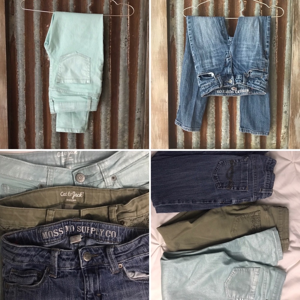 Bundle of THREE size 10 girls jeans